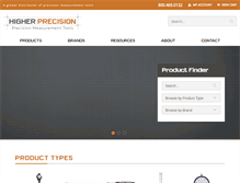 Tablet Screenshot of higherprecision.com